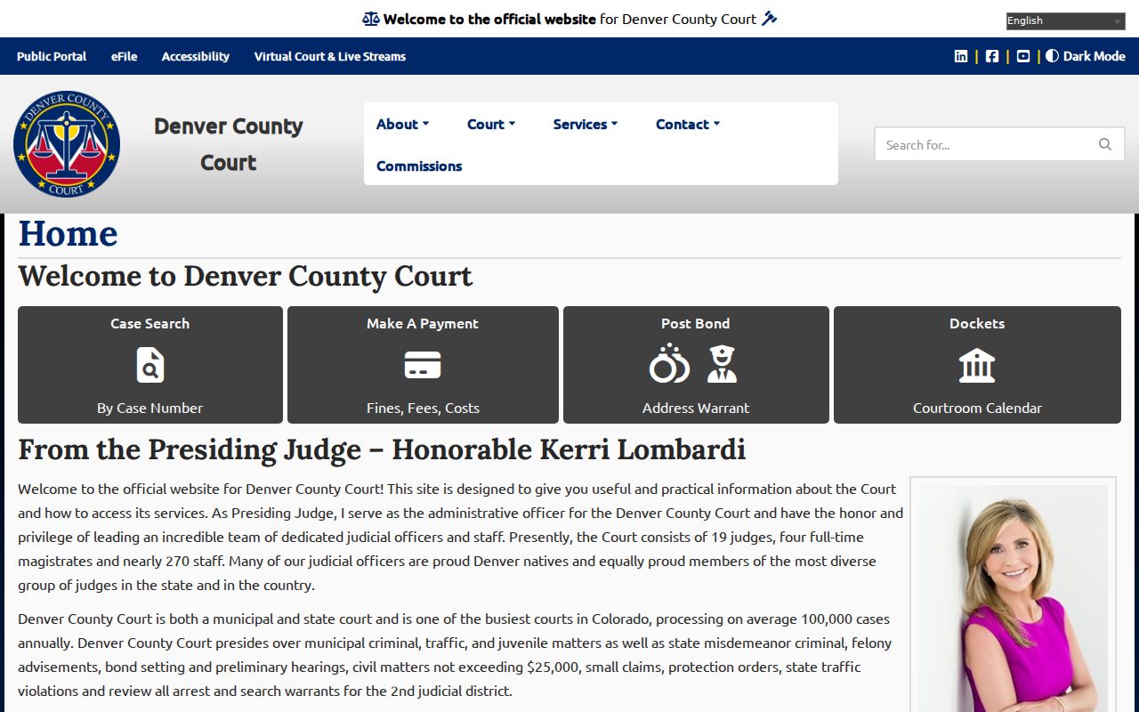Denver County Court warrant record services